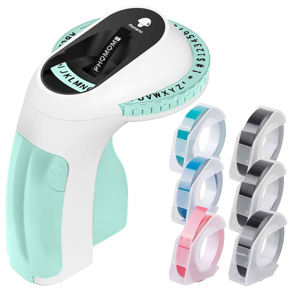 E975 Embossed Label Printer, 3 - Label Printer Tape ulasan dan harga