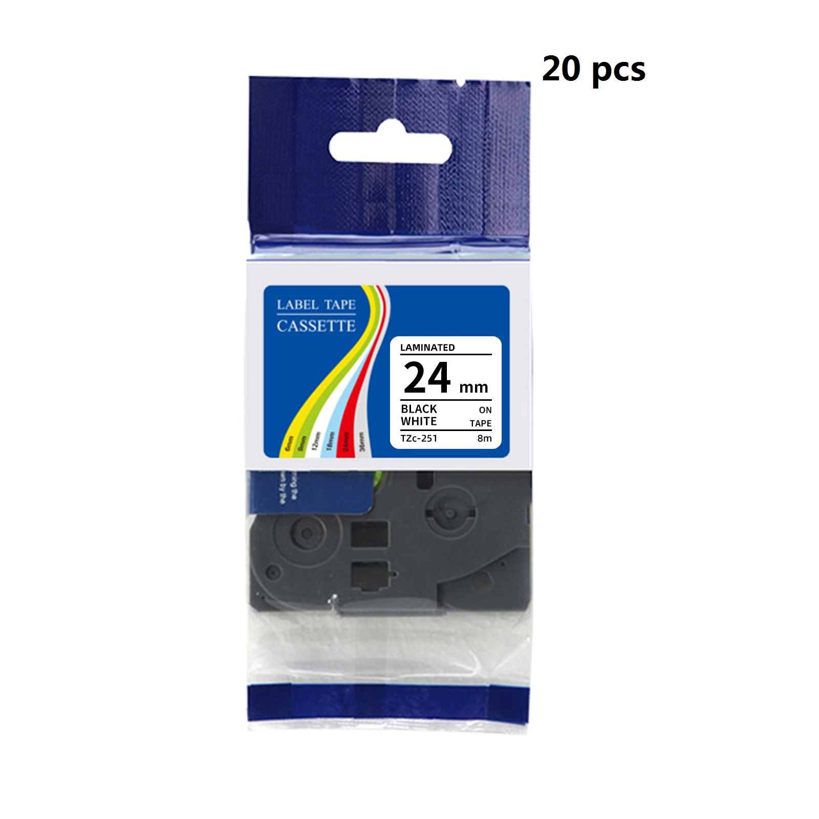 20 pcs pack Compatible Brother - Label Printer Tape ulasan dan harga