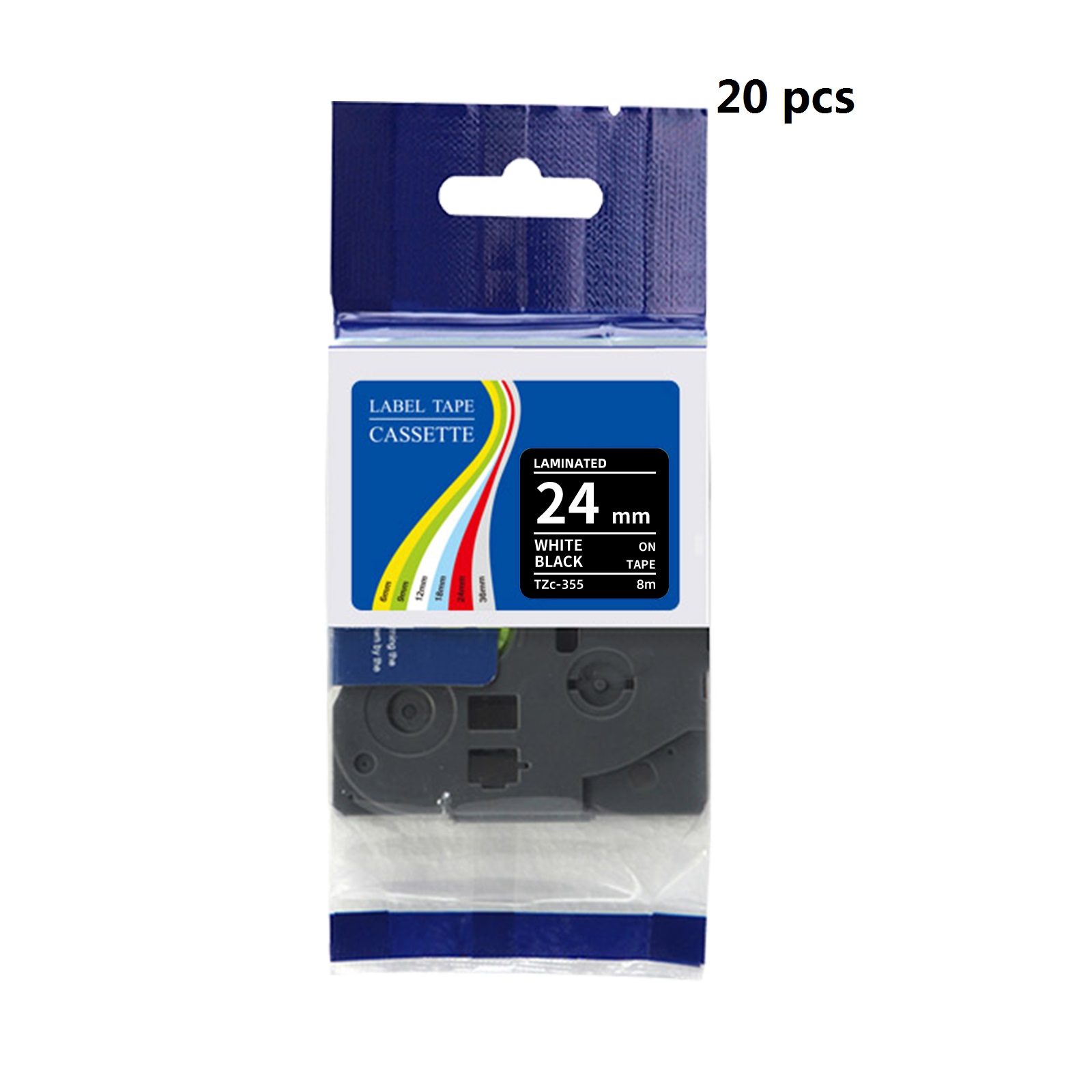 20 pcs pack Compatible Brother - Label Printer Tape ulasan dan harga