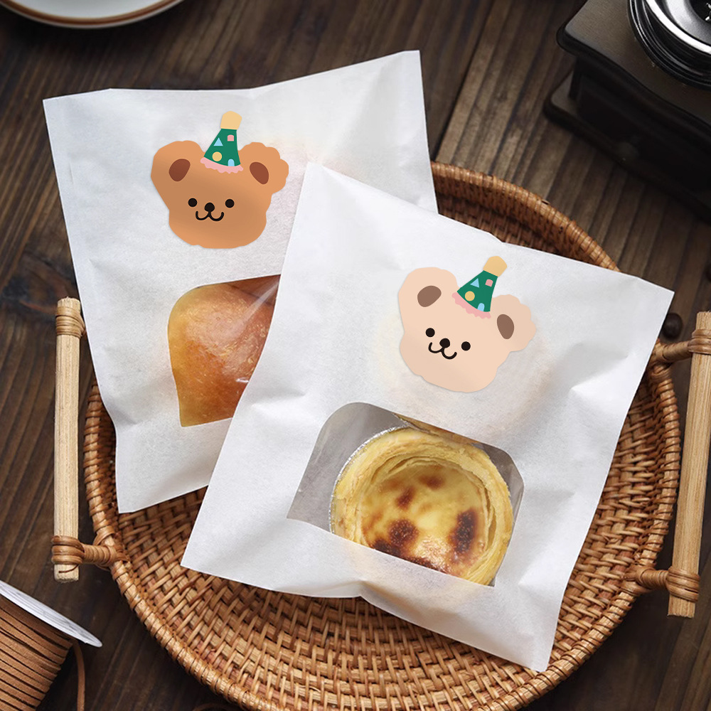 500Pcs Cute Bear Stickers Set  - Label Printer Tape ulasan dan harga