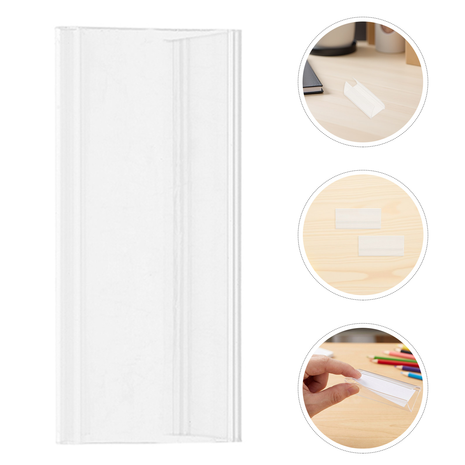 25Pcs Clear Plastic Nameplate  - Desk Name Plate ulasan dan harga