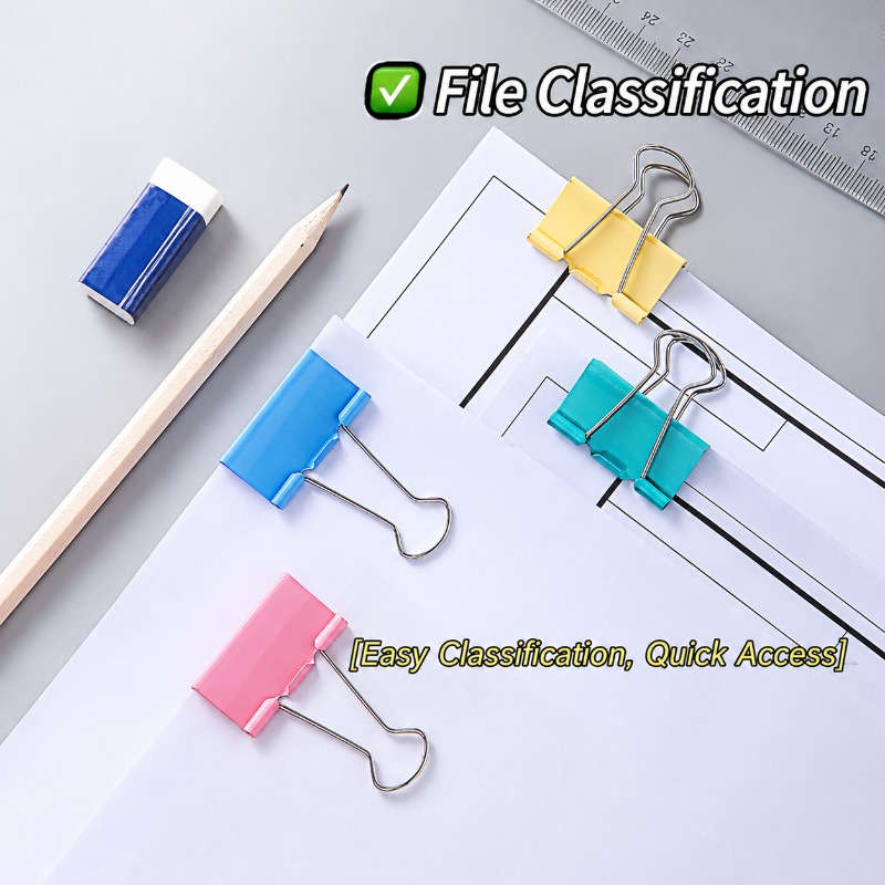 Colorful Metal Binder Clips, A - Binder Clip Assorted ulasan dan harga
