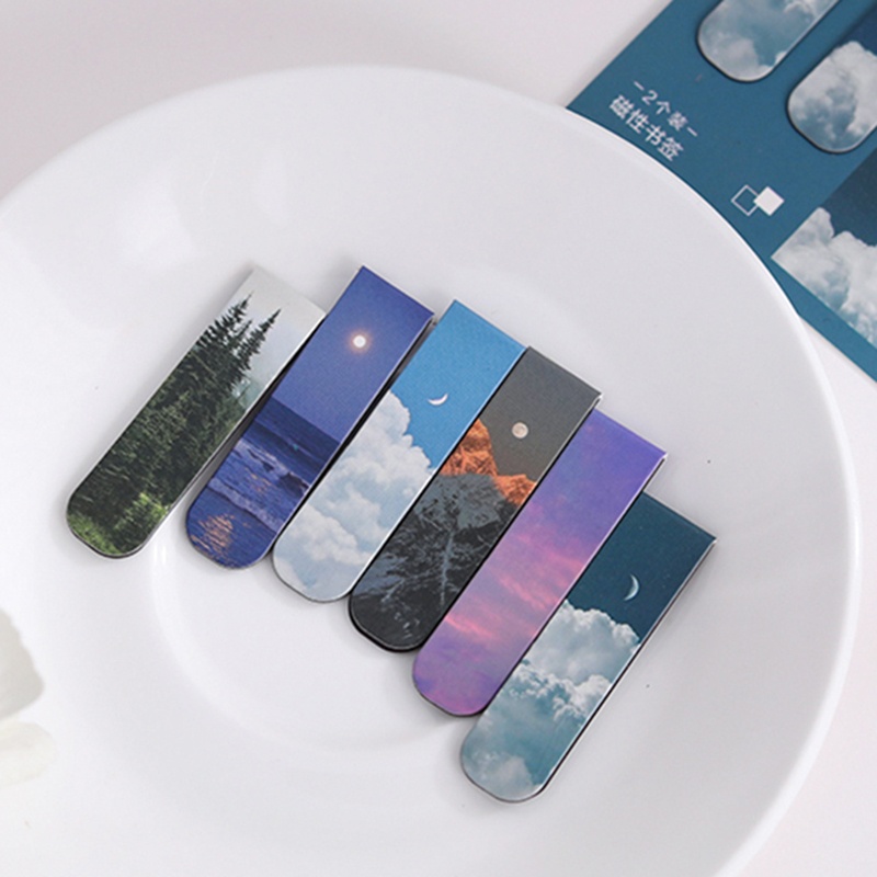 2Pcs Magnetic Bookmark Beautif - Paperclip Magnetic Set ulasan dan harga
