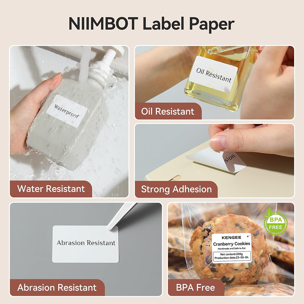 NIIMBOT Thermal Label for B1 B - Label Printer Tape ulasan dan harga