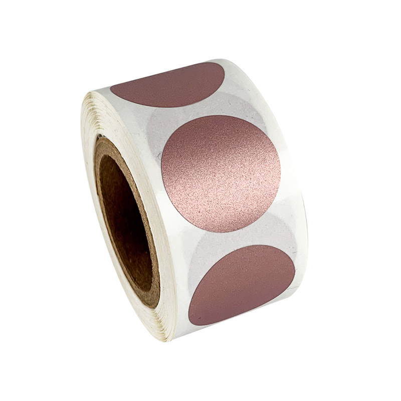 50-300pcs Round Rose Gold Scra - Label Printer Tape ulasan dan harga