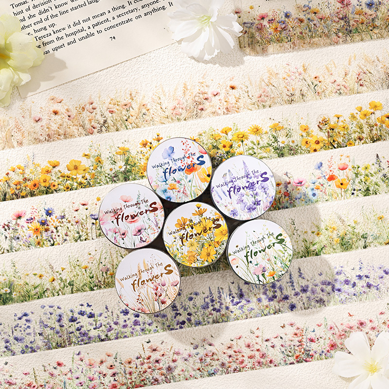30mm*2m Creative Plants and Fl - Label Printer Tape ulasan dan harga