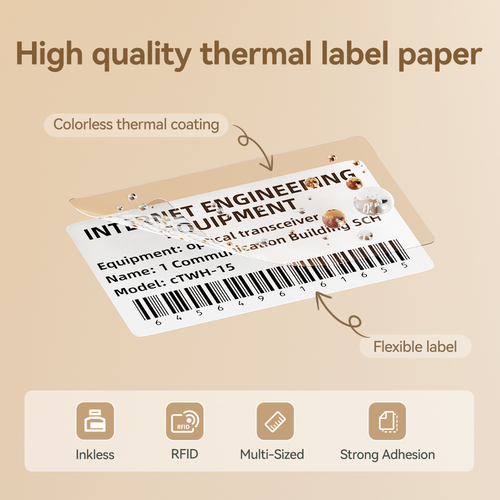Waterproof Label Paper Anti-Oi - Label Printer Tape ulasan dan harga