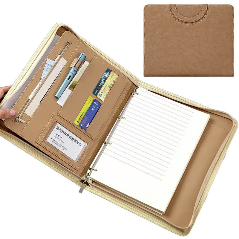 Multifunctional A4 PU Leather  - Binder Clip Assorted ulasan dan harga