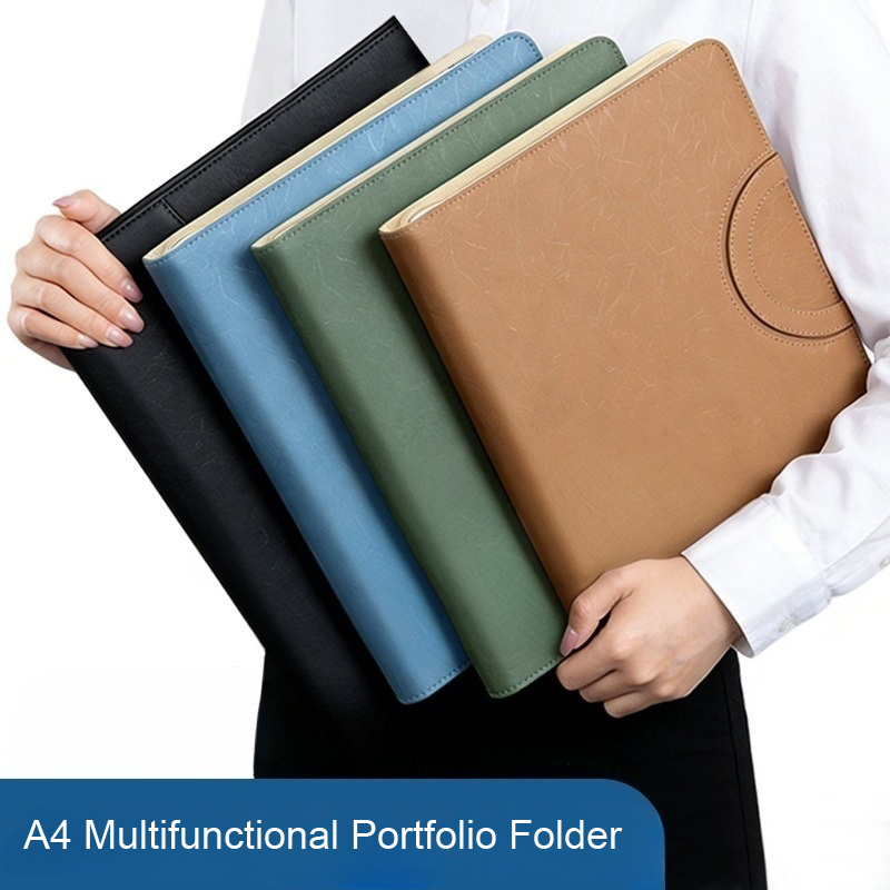 Multifunctional A4 PU Leather  - Binder Clip Assorted ulasan dan harga