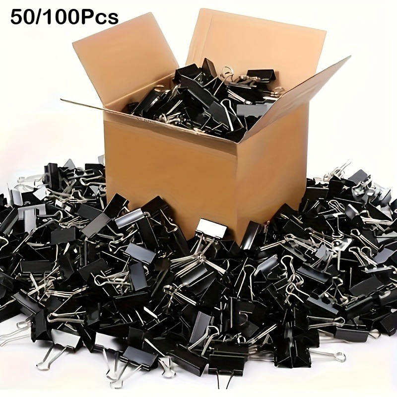 Colored & Black Binder Clips O - Binder Clip Assorted ulasan dan harga
