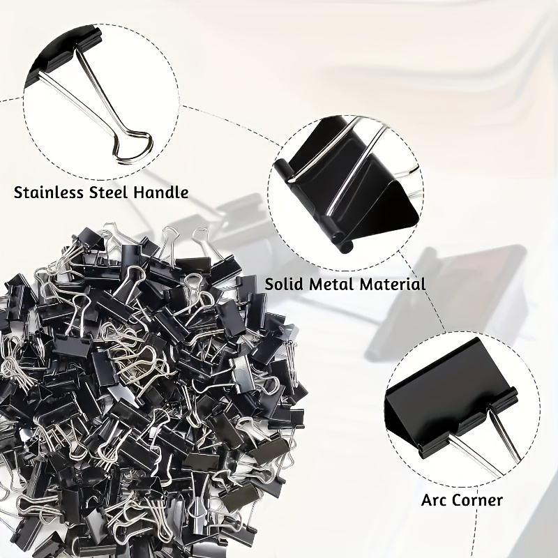 Colored & Black Binder Clips O - Binder Clip Assorted ulasan dan harga