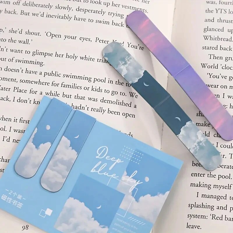 2Pcs/Set Magnetic Bookmarks Be - Paperclip Magnetic Set ulasan dan harga
