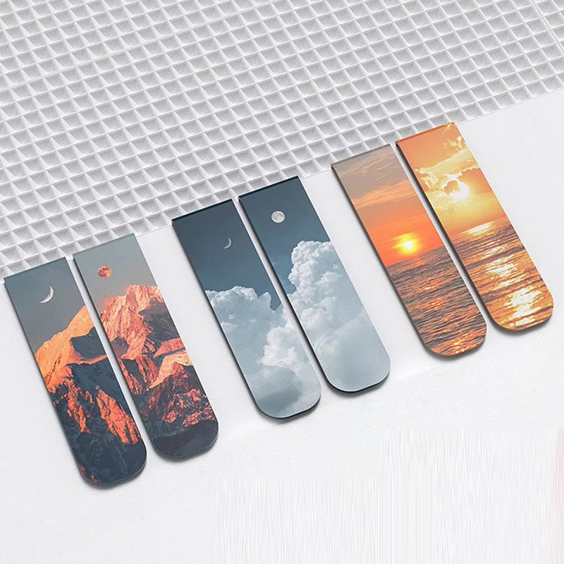 2Pcs/Set Bookmarks Beautiful N - Paperclip Magnetic Set ulasan dan harga