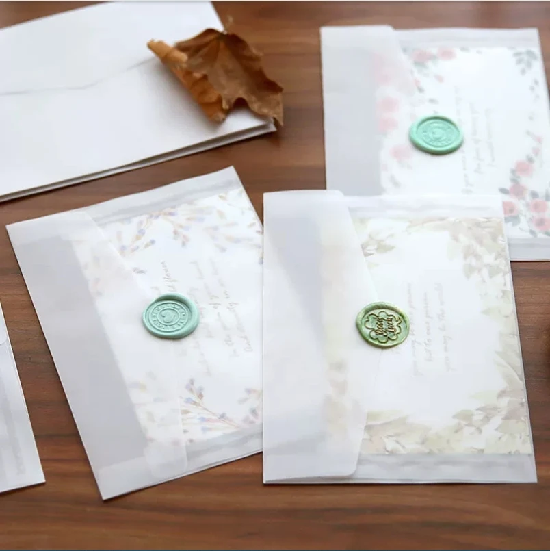 A5 A6 Sulfuric acid paper tran - Letter Envelope Kraft ulasan dan harga