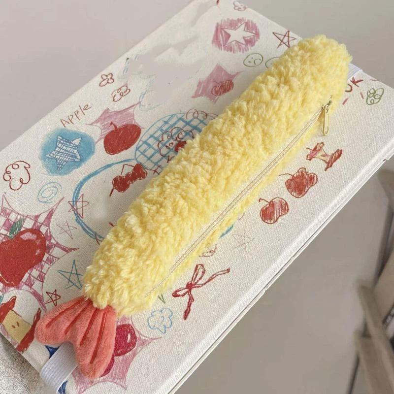 Adorable Shrimp Tail Plush Pen - Ideal Stationery & Office Supply ulasan dan harga