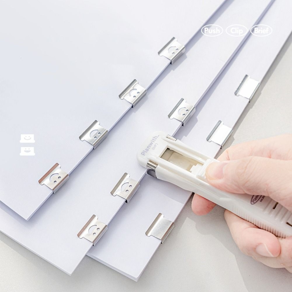 Smile Design Push Paper Clip N - Binder Clip Assorted ulasan dan harga
