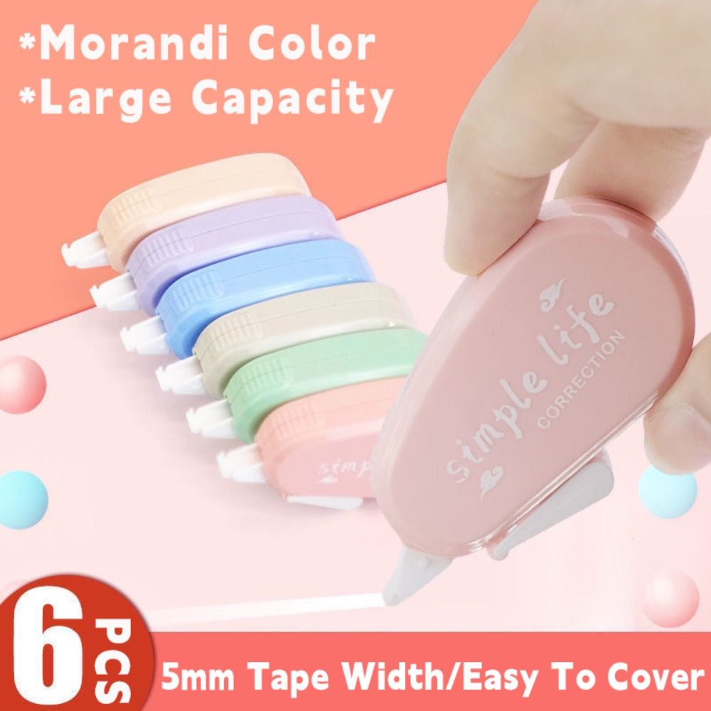 6PCS/Set Silent Correction Tap - Correction Tape Roller ulasan dan harga